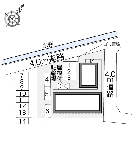 ★手数料０円★山武市成東　月極駐車場（LP）